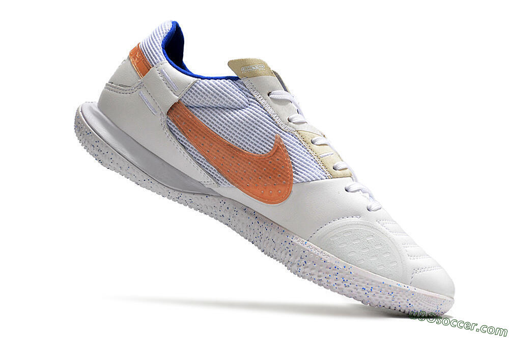 Nike Street Gato IC Indoor & Futsal Soccer Shoes - White/Pink/Blue 4