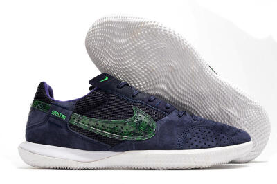 Nike Street Gato IC Indoor & Futsal Soccer Shoes - Blue/Black/Green