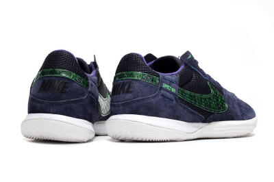 Nike Street Gato IC Indoor & Futsal Soccer Shoes - Blue/Black/Green