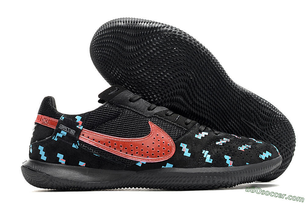 Nike Street Gato IC Indoor & Futsal Soccer Shoes - Black/Blue/Red 1