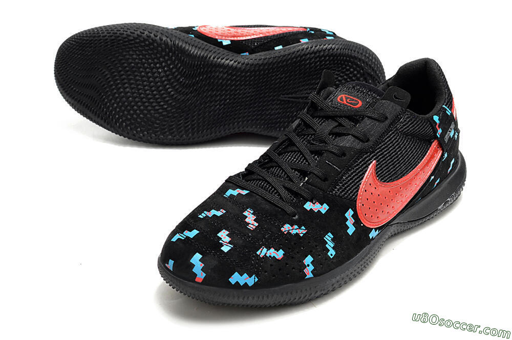 Nike Street Gato IC Indoor & Futsal Soccer Shoes - Black/Blue/Red 3