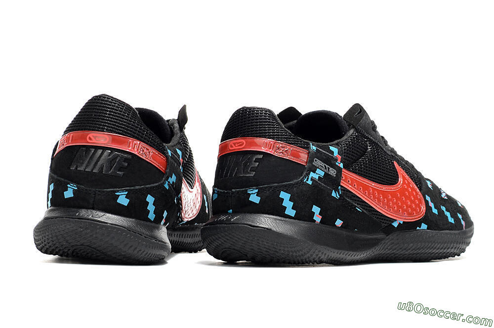 Nike Street Gato IC Indoor & Futsal Soccer Shoes - Black/Blue/Red 6