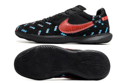 Nike Street Gato IC Indoor & Futsal Soccer Shoes - Black/Blue/Red