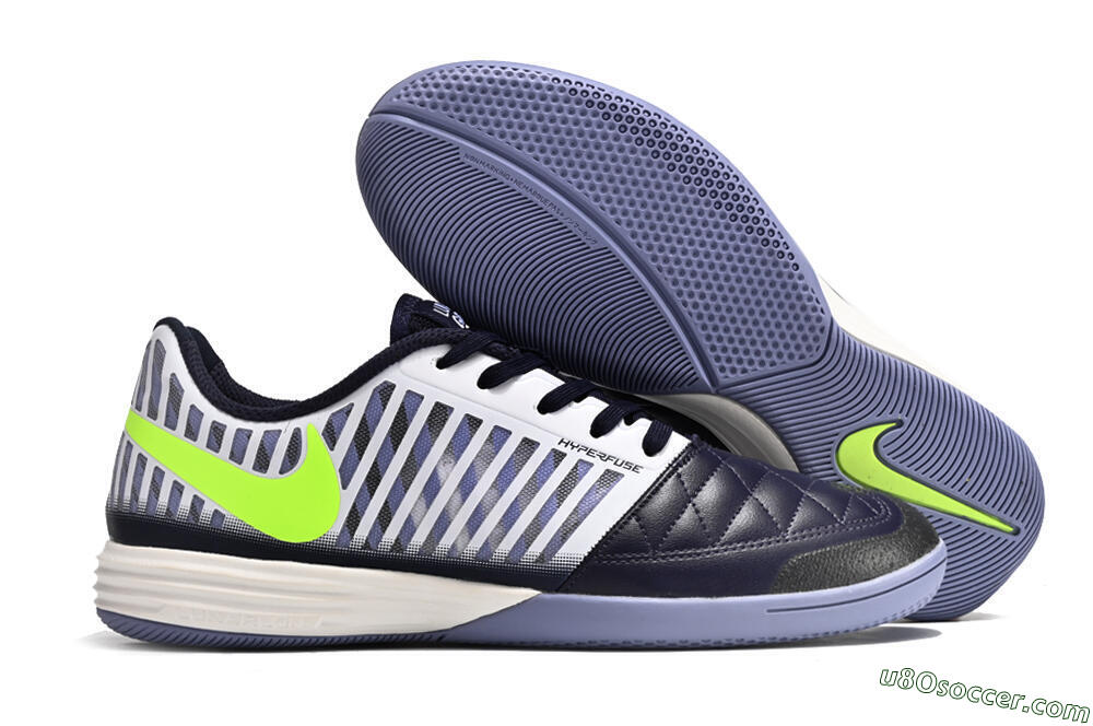 Nike Lunar Gato 2 IC Indoor & Futsal Soccer Shoes - Blue/White/Green 1