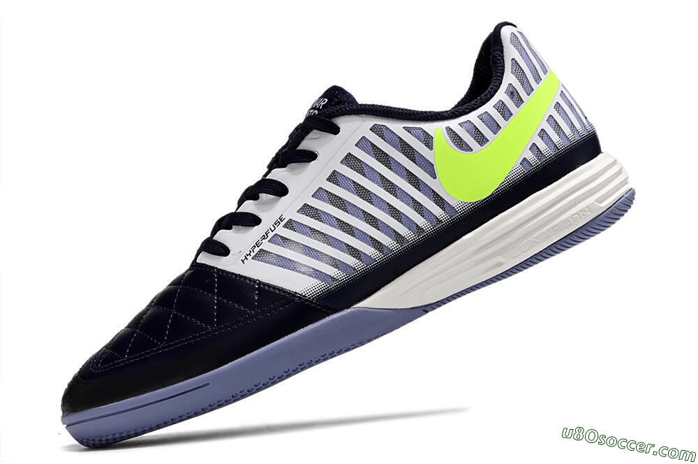 Nike Lunar Gato 2 IC Indoor & Futsal Soccer Shoes - Blue/White/Green 5