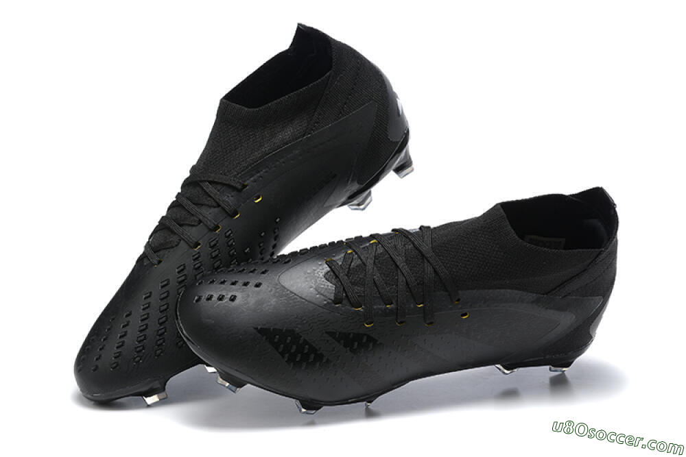 Adidas Predator Accuracy+ FG Firm Ground Soccer Cleats - Black/Black 5