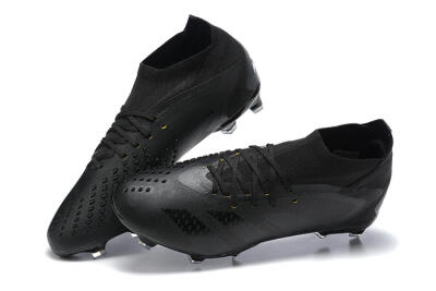 Adidas Predator Accuracy+ FG Firm Ground Soccer Cleats - Black/Black