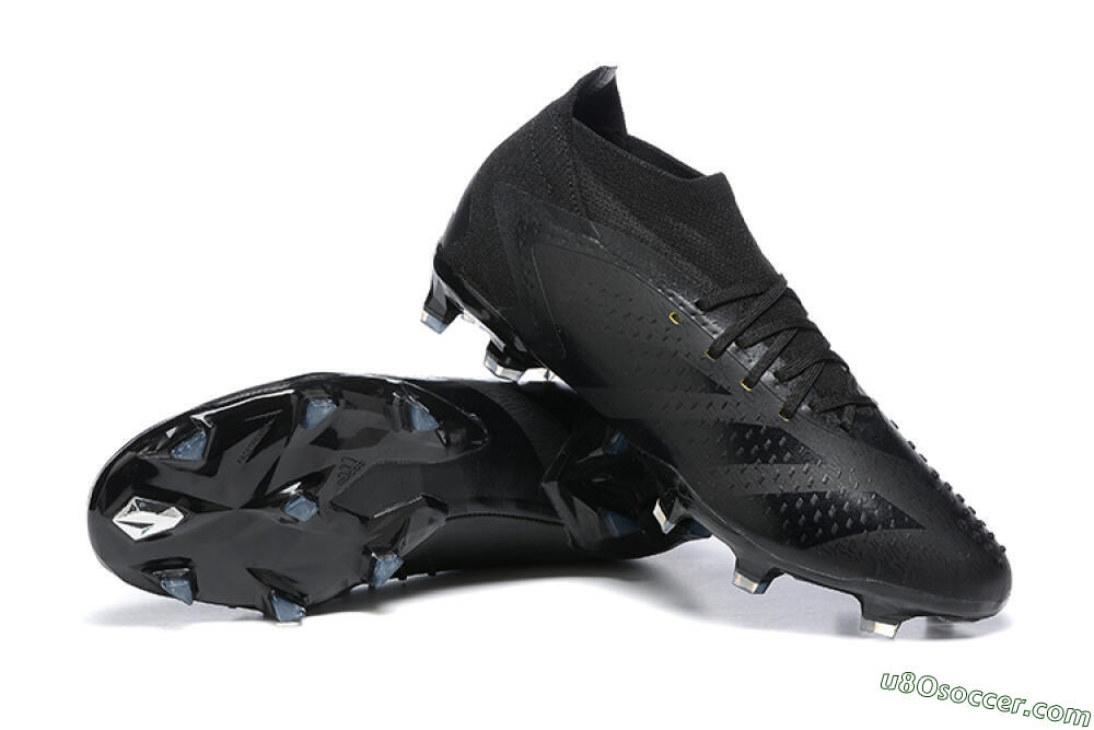Adidas Predator Accuracy+ FG Firm Ground Soccer Cleats - Black/Black 4