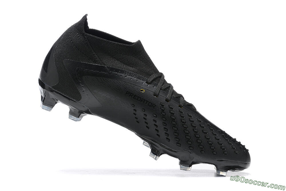 Adidas Predator Accuracy+ FG Firm Ground Soccer Cleats - Black/Black 6