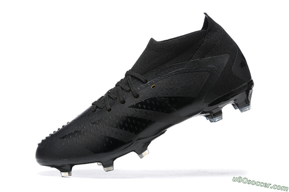 Adidas Predator Accuracy+ FG Firm Ground Soccer Cleats - Black/Black 7