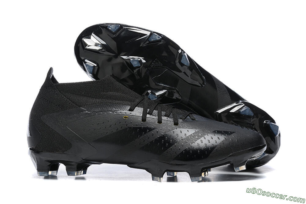 Adidas Predator Accuracy+ FG Firm Ground Soccer Cleats - Black/Black 1