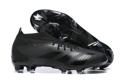 Adidas Predator Accuracy+ FG Firm Ground Soccer Cleats - Black/Black
