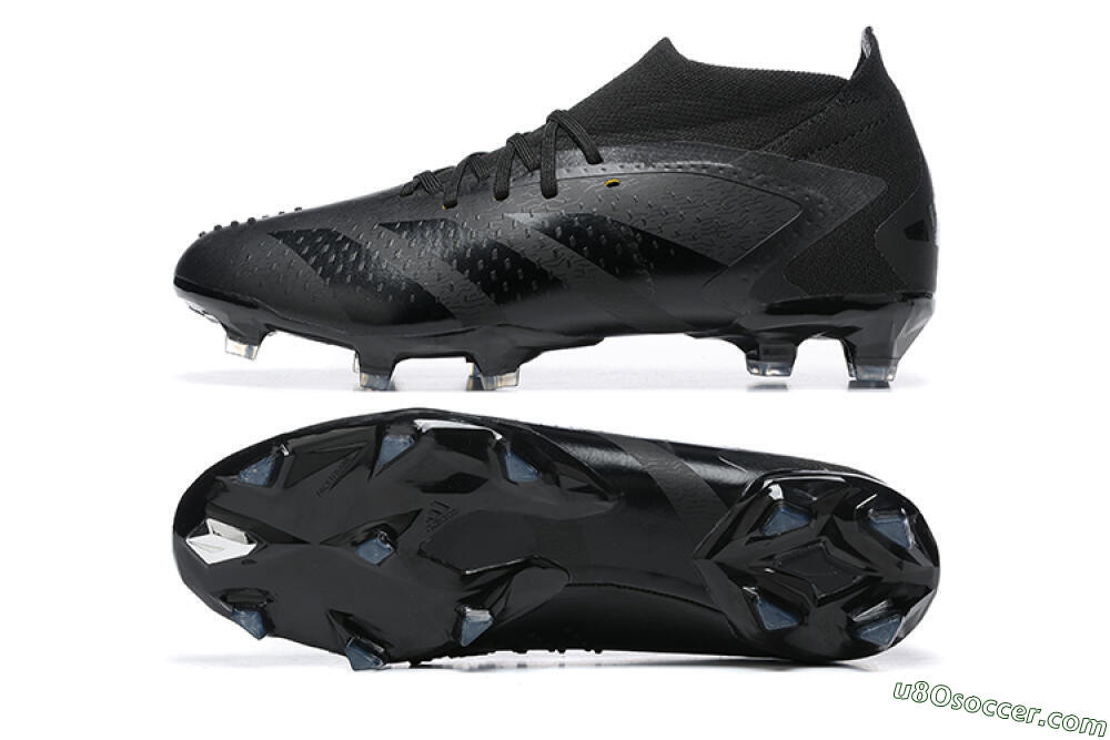 Adidas Predator Accuracy+ FG Firm Ground Soccer Cleats - Black/Black 0