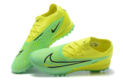 Nike Phantom GX Elite TF Artificial Turf Soccer Shoes - Green/Black/Yellow
