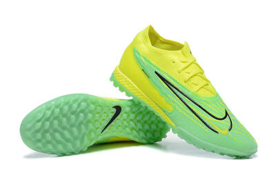 Nike Phantom GX Elite TF Artificial Turf Soccer Shoes - Green/Black/Yellow