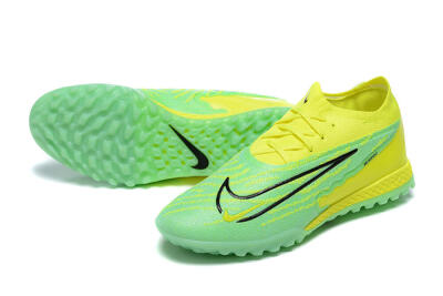 Nike Phantom GX Elite TF Artificial Turf Soccer Shoes - Green/Black/Yellow