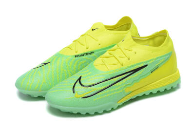 Nike Phantom GX Elite TF Artificial Turf Soccer Shoes - Green/Black/Yellow