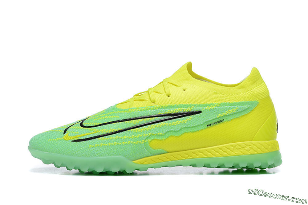 Nike Phantom GX Elite TF Artificial Turf Soccer Shoes - Green/Black/Yellow 2