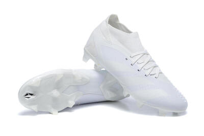 Adidas Predator Accuracy+ FG Firm Ground Soccer Cleats - White/White
