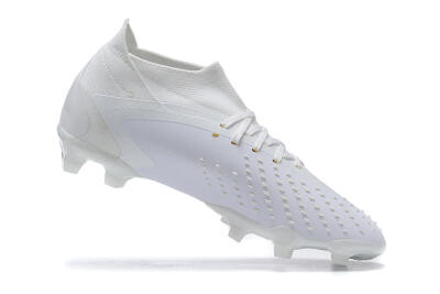Adidas Predator Accuracy+ FG Firm Ground Soccer Cleats - White/White
