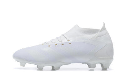 Adidas Predator Accuracy+ FG Firm Ground Soccer Cleats - White/White