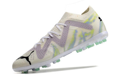Puma Future Ultimate MG Multi Ground Soccer Cleats - White/Blue/Green
