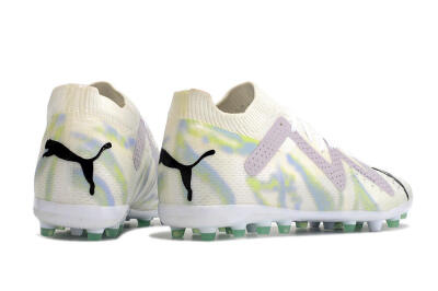 Puma Future Ultimate MG Multi Ground Soccer Cleats - White/Blue/Green