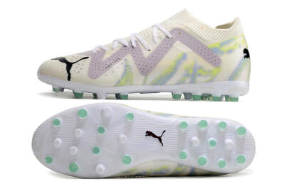 Puma Future Ultimate MG Multi Ground Soccer Cleats - White/Blue/Green