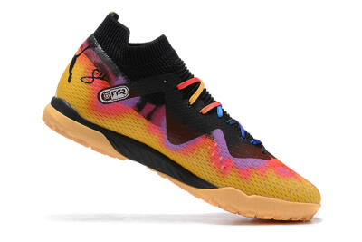 Puma Ultra Ultimate TF Artificial Turf Soccer Shoes - Black/Yellow/Pink/Purple