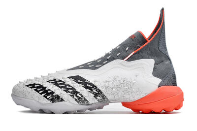 Adidas Predator Freak+ TF Artificial Turf Soccer Shoes - White/Grey/Red