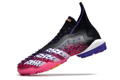 Adidas Predator Freak+ TF Artificial Turf Soccer Shoes - Black/Purple/Pink