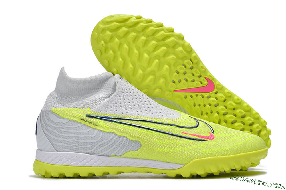 Nike Phantom GX Elite DF Link TF Artificial Turf Soccer Shoes - Green/Black/White 1