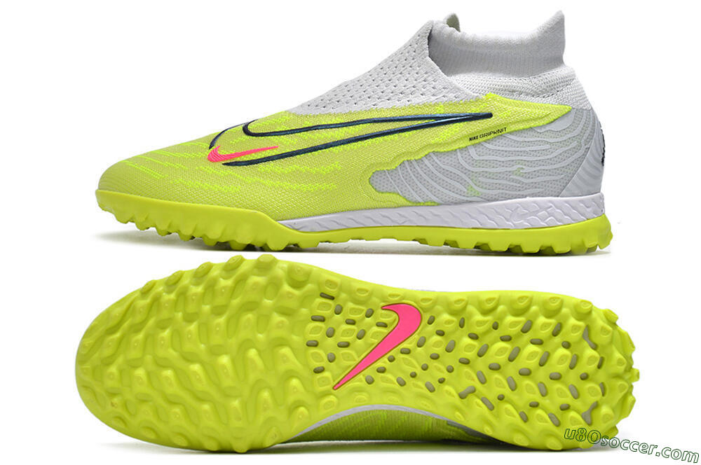 Nike Phantom GX Elite DF Link TF Artificial Turf Soccer Shoes - Green/Black/White 0