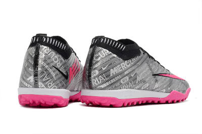 Nike Air Zoom Mercurial Vapor 15 Elite TF Artificial Turf Soccer Shoes - Silver/Pink/Black