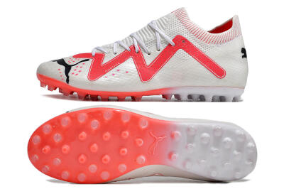 MG Multi Ground Soccer Cleats - White, Black, Red | Shop Now!