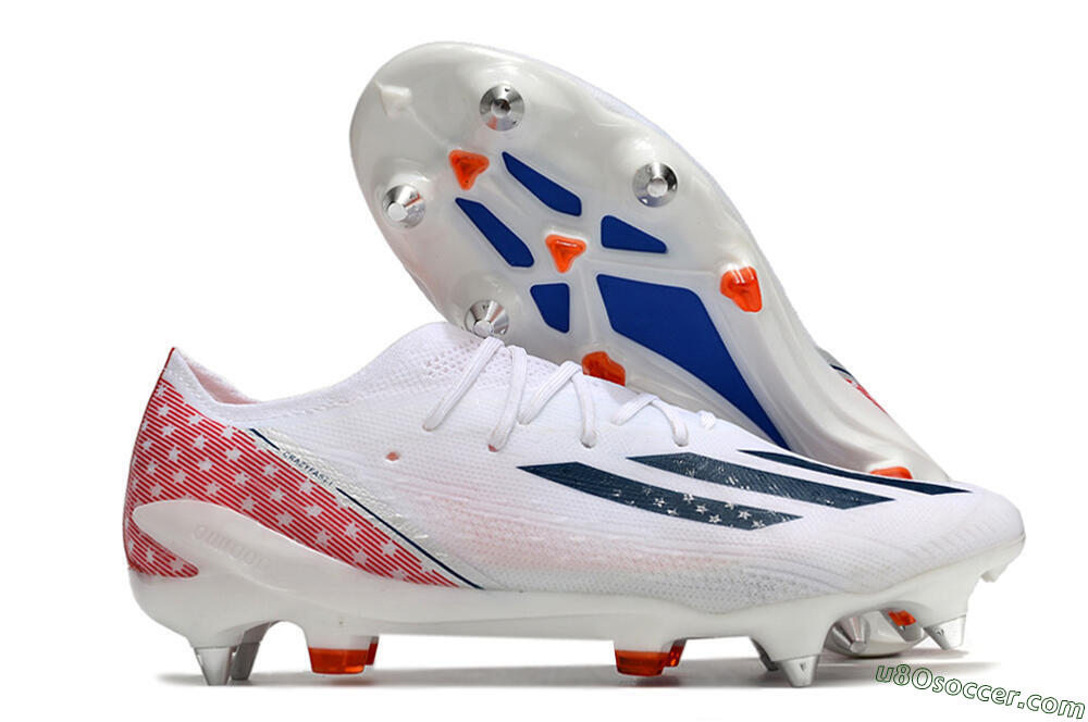 Adidas X Speedportal.1 SG Soft Ground Soccer Cleats - White/Black/Red 1