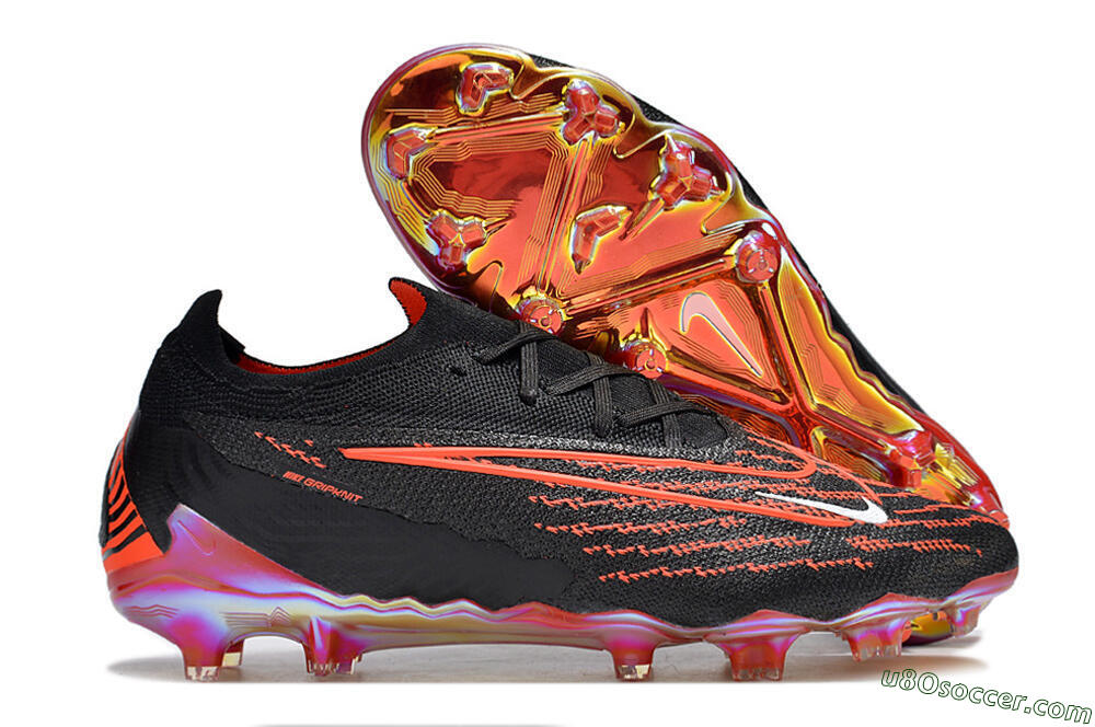 Nike Phantom GX Elite FG Firm Ground Soccer Cleats - Black/Red/White 1