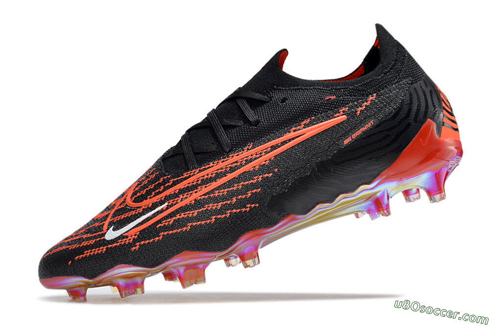 Nike Phantom GX Elite FG Firm Ground Soccer Cleats - Black/Red/White 5