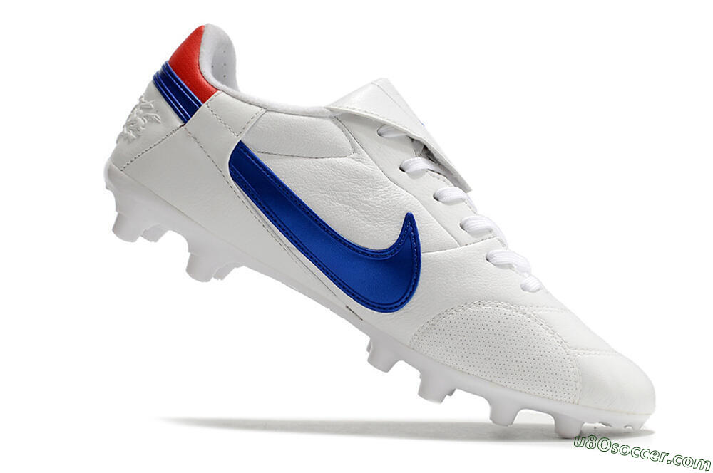 Nike Premier 3 FG Firm Ground Soccer Cleats - White/Blue/Red 4