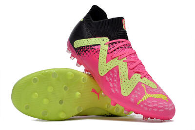 Puma Future Ultimate MG Multi Ground Soccer Cleats - Green/Pink/Black