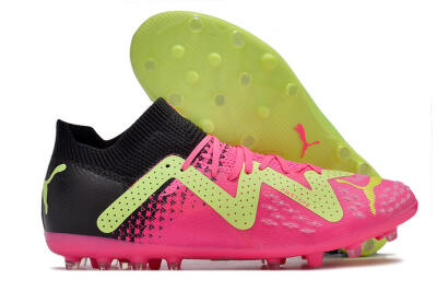 Puma Future Ultimate MG Multi Ground Soccer Cleats - Green/Pink/Black