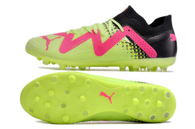 Puma Future Ultimate MG Multi Ground Soccer Cleats - Green/Pink/Black