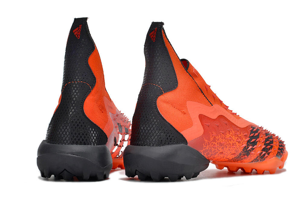 Adidas Predator Freak+ TF Artificial Turf Soccer Shoes - Orange/Black 6