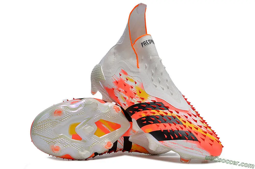 Adidas Predator Freak .3 Laceless FG Gray/white/orange soccer cleats Men’s Sz 7 adidas Predator Freak.3 Multiground  main image 3
