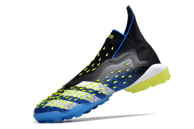 Adidas Predator Freak+ TF Artificial Turf Soccer Shoes - Black/Blue/Green