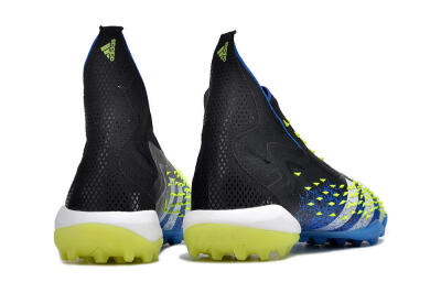 Adidas Predator Freak+ TF Artificial Turf Soccer Shoes - Black/Blue/Green