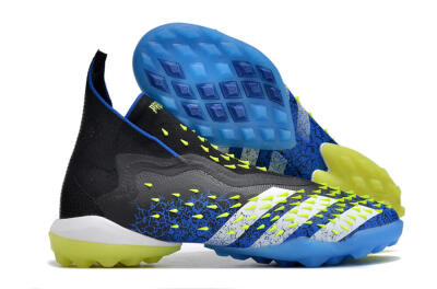 Adidas Predator Freak+ TF Artificial Turf Soccer Shoes - Black/Blue/Green