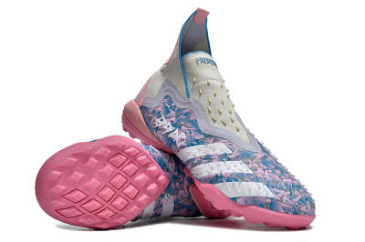 Adidas Predator Freak+ TF Artificial Turf Soccer Shoes - Purple/Pink/White