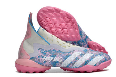 Adidas Predator Freak+ TF Artificial Turf Soccer Shoes - Purple/Pink/White