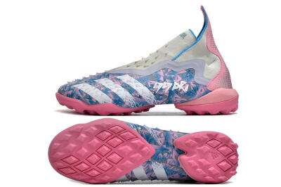 Adidas Predator Freak+ TF Artificial Turf Soccer Shoes - Purple/Pink/White